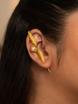 Shaya by CaratLane - Golden Snitch Earcuff in Gold Plated 925 Silver