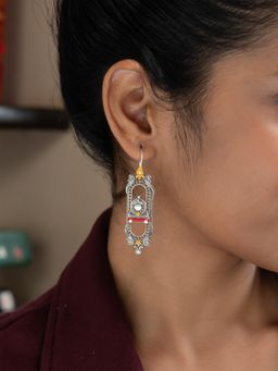 Shaya by CaratLane - Hogwarts Express Earrings in 925 Silver Yellow/Red