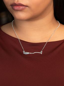 Shaya by CaratLane - Nimbus 2000 Pendant Necklace in 925 Silver Blue