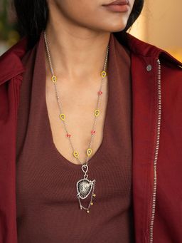 Shaya by CaratLane - 925 Silver Shaya by CaratLane Gryffindor Pendant Necklace in Yellow