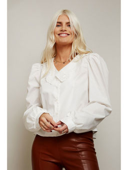 Little Mistress - Astor White Lace Collar Shirt