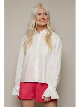 Little Mistress - Fulton White Tie Cuff Shirt