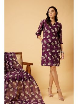 SALT Attire - Kumudini Shift Dress - Purple