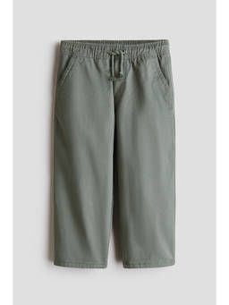H&M - Boys Green Cotton Twill Trouser