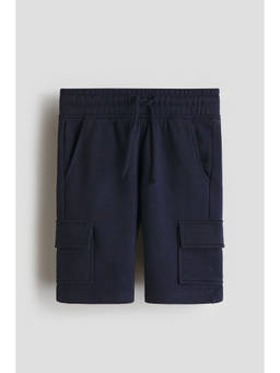 H&M - Boys Navy Blue Cargo Sweatshorts