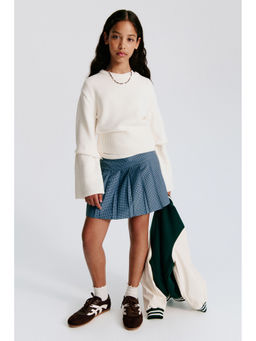 H&M - Girls Navy Blue Pleated Skirt