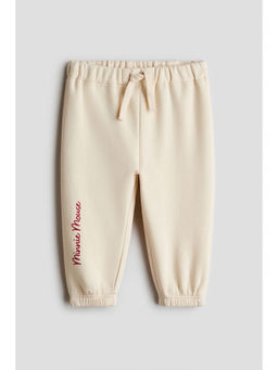 H&M - Girls Beige 2-Piece Motif-Detail Sweatshirt Set