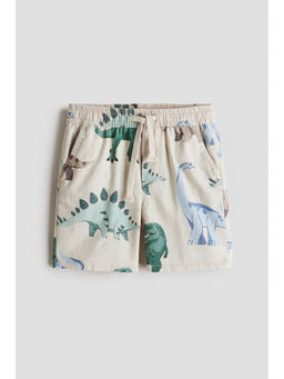 H&M - Boys Beige Linen-Blend Shorts