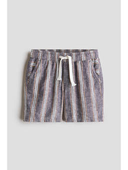 H&M - Boys Blue Linen-Blend Shorts