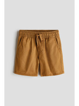 H&M - Boys Brown Linen-Blend Shorts