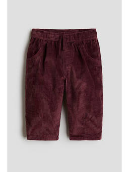 H&M - Boys Red Cotton Corduroy Trouser