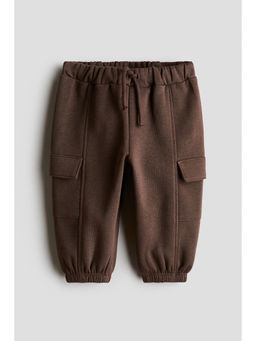 H&M - Boys Brown Cargo-Style Sweatshirt Joggers