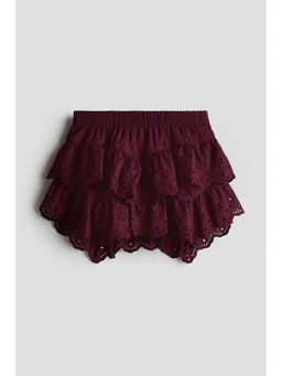 H&M - Girls Red Tiered Broderie-Anglaise Skirt