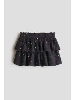 H&M - Girls Grey Tiered Skirt