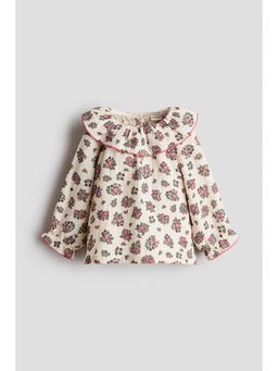 H&M - Girls White Cotton Muslin Blouse