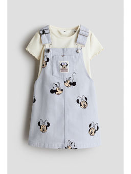 H&M - Girls Purple 2-Piece Printed Set