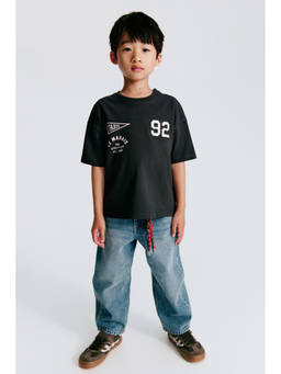 H&M - Boys Blue Loose Fit Barrel Jeans