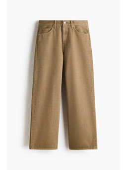 H&M - Men Beige Loose Straight Jeans