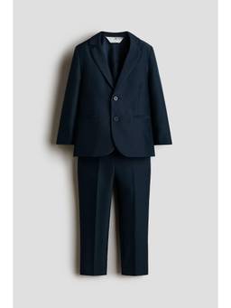 H&M - Boys Navy Blue 2-Piece Suit Set