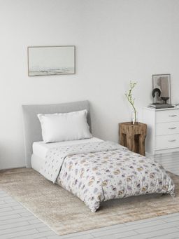 Ddecor Live Beautiful - Ethnic Reversible 125 GSM Cotton AC Single Bed Dohar - Purple