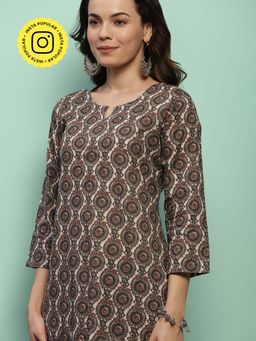 House of Chikankari - Women Cotton Printed Long Kurta Set