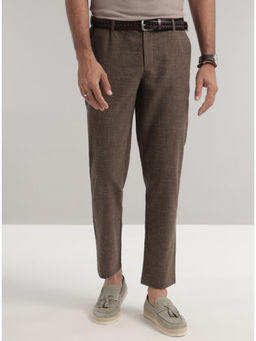 Andamen - Men Brown Solid Regular Fit Trouser