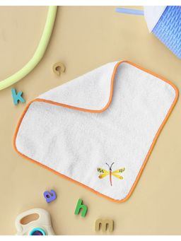 Fabindia - White Skyline Cotton Face Towel Embroidered (M)