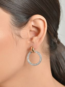 Lilly & Sparkle - Cubic Zirconia Round Shape Earrings