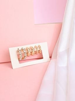 Lilly & Sparkle - Set Of 3 Cz Hoop Earrings