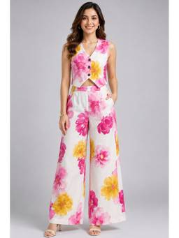 KEVORA APPARELS - Multi-Color Floral Printed Co-Ord Set