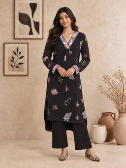 Mud spire - Black Kashish Kurta and Pant