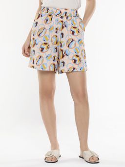 RAREISM - Labuto-B Light Beige Relaxed Fit Shorts