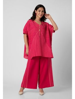 Kaveri - Gold Stitch Twirl Co-Ord Set