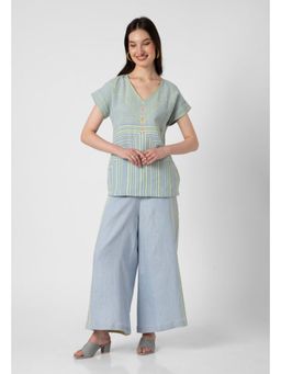 Kaveri - Gold Stitch Croissant Co-Ord Set