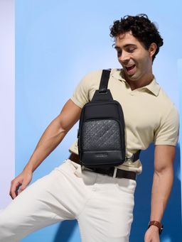 Tommy Hilfiger - Unisex Crossbody Sling Bag Stash - Black