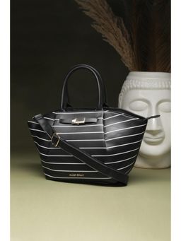 Allen Solly - Women Black Casual Handbag with Detachable Strap