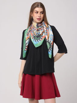 Vastranand - Vibrant Art Deco Scarf