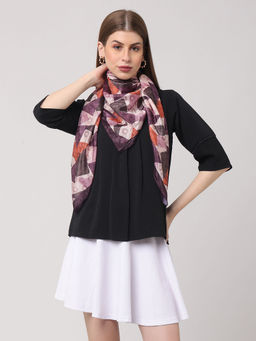 Vastranand - Vibrant Geometric Patterned Scarf