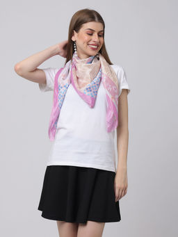 Vastranand - Pastel Floral Work Scarf
