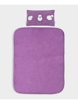 Mi Arcus - Purple Solid Warm Blanket Pillow Set – Soft Fabric , Perfect for 2 to 6 Y