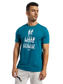 Reebok - Gs Human Crew Tee Green Training T-shirt