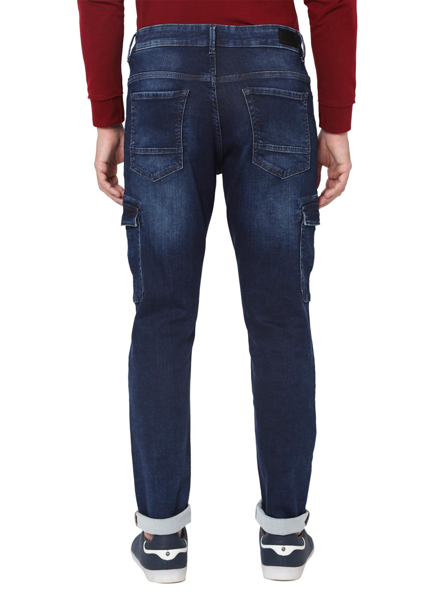 Mufti Dark Blue Mens Sports Fit Jeans 
