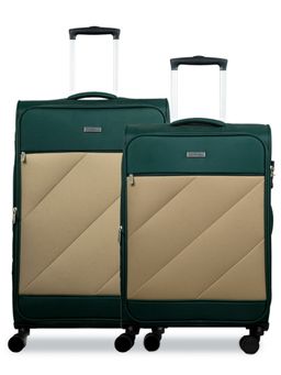 CARRIALL - Slash Green Large and Medium Luggage Bag (Set of 2)