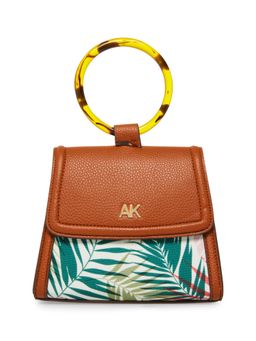 Anne Klein - Multi-Color Print Satchel Bag with Detachable Strap