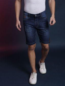 Campus Sutra - Men Torn Stylish Denim Shorts