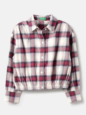 United Colors of Benetton Multi-Color Checks Regular Fit Shirt