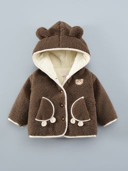 Hopscotch - Brown Textured Jacket