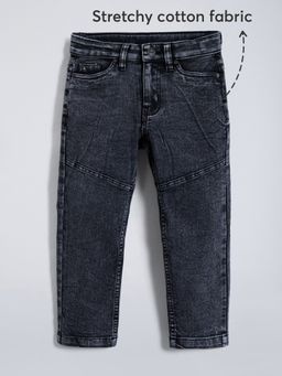 Hopscotch - Black Solid Jeans