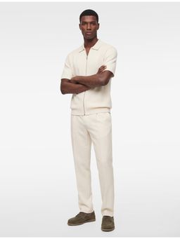 Koton - Mens Pleated Classic Trouser - Beige