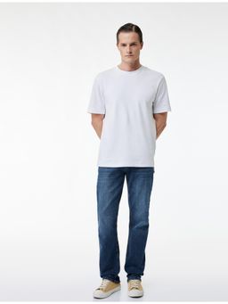 Koton - Mens Mark Straight Fit Jean - Navy Blue